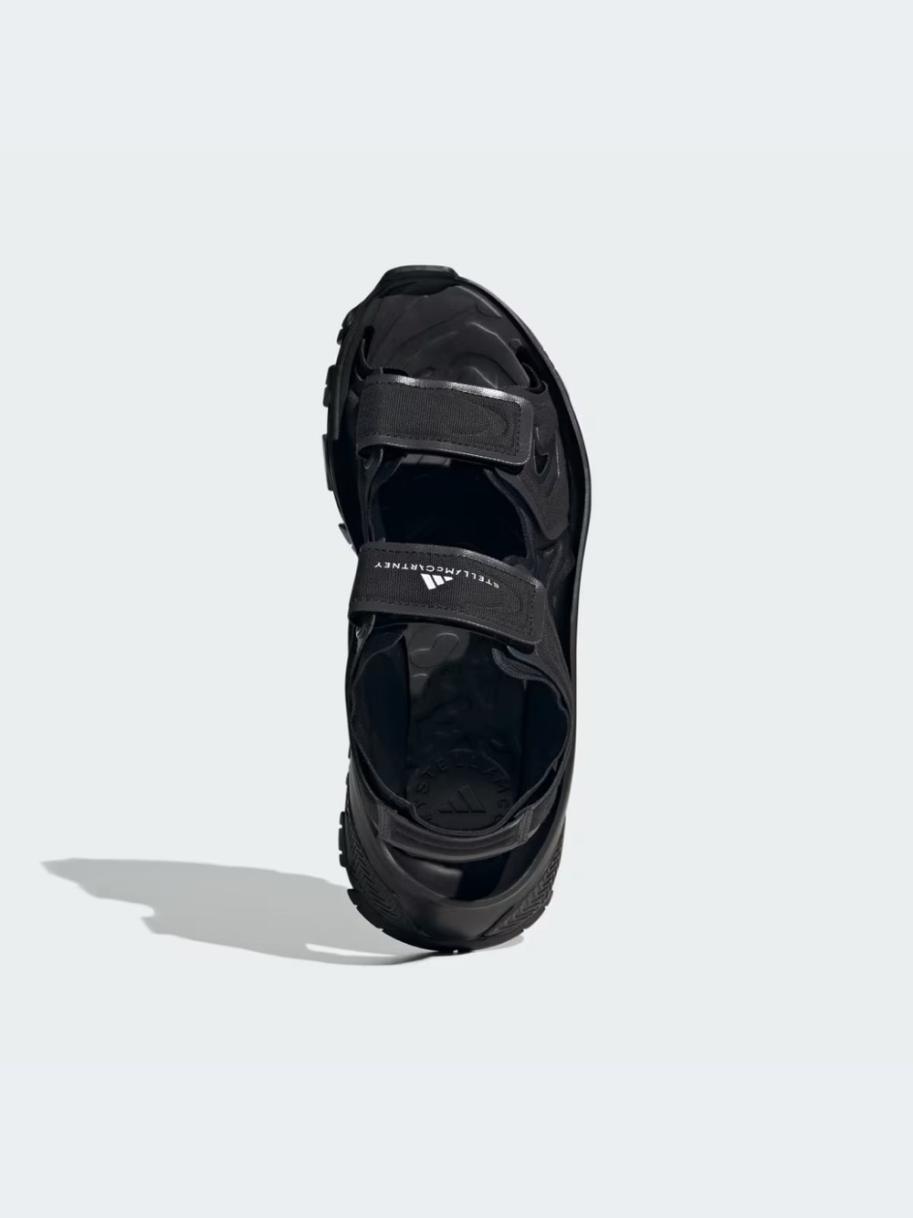 Adidas by Stella McCartney Black Chunky Sport Sandals - Picture 2 of 5